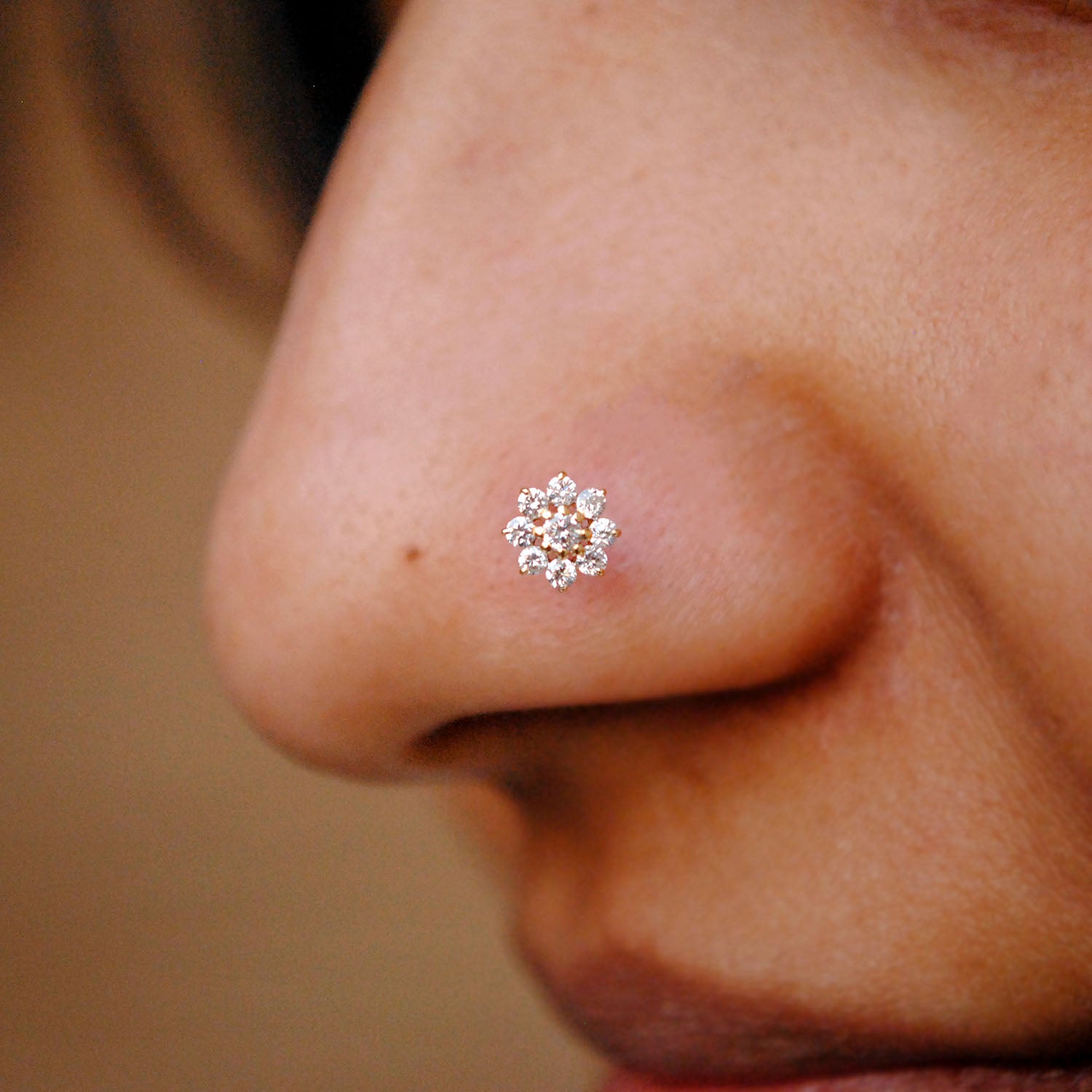 Bold Flower Nose Stud | Sterling Silver Nose Stud | Nose Jewelry – Rock  Your Nose Jewelry Inc.